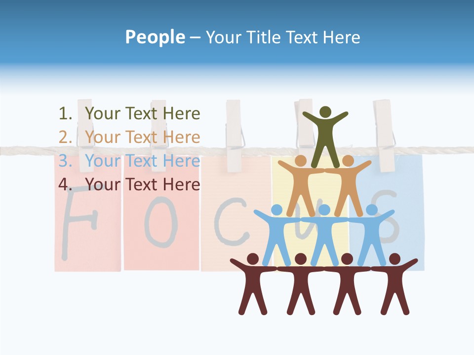 Young Finger White Background PowerPoint Template