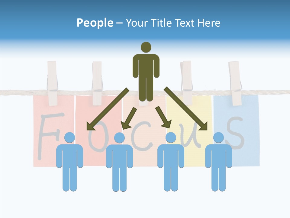 Young Finger White Background PowerPoint Template