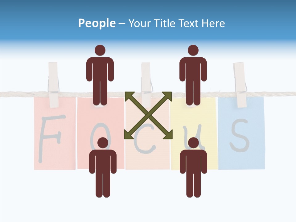 Young Finger White Background PowerPoint Template