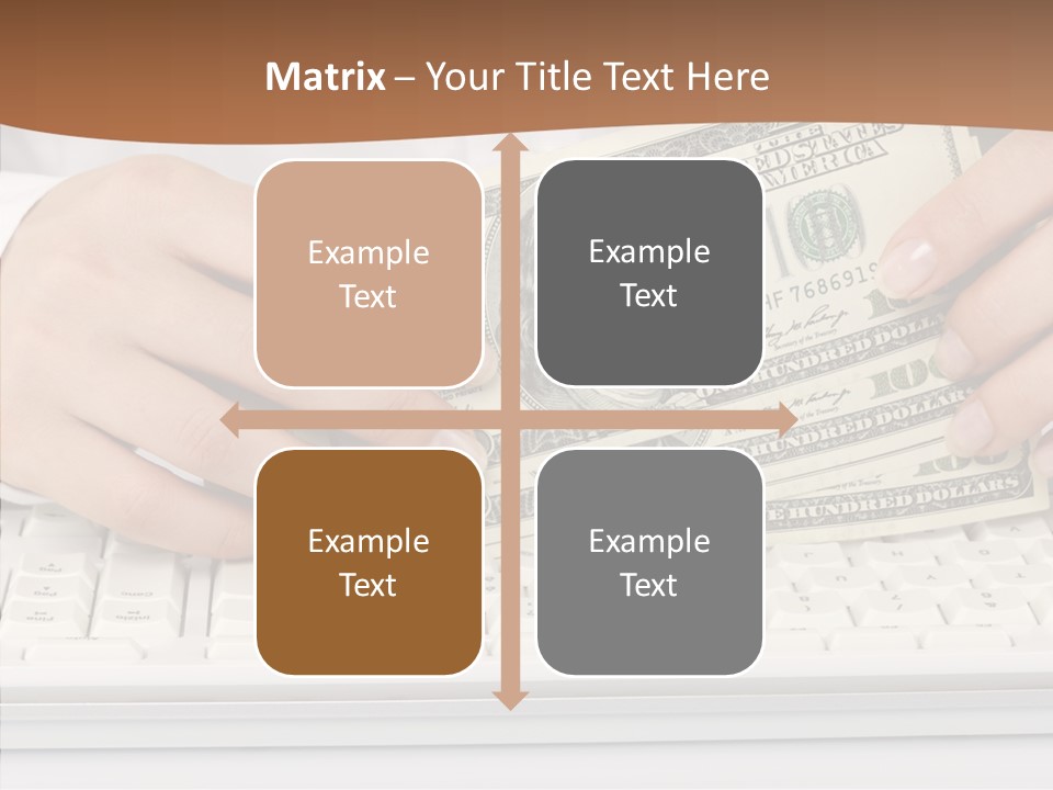 Hand Finger White Background PowerPoint Template