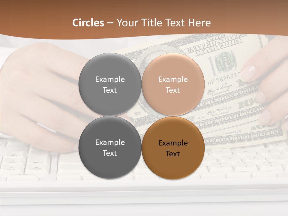 Hand Finger White Background PowerPoint Template