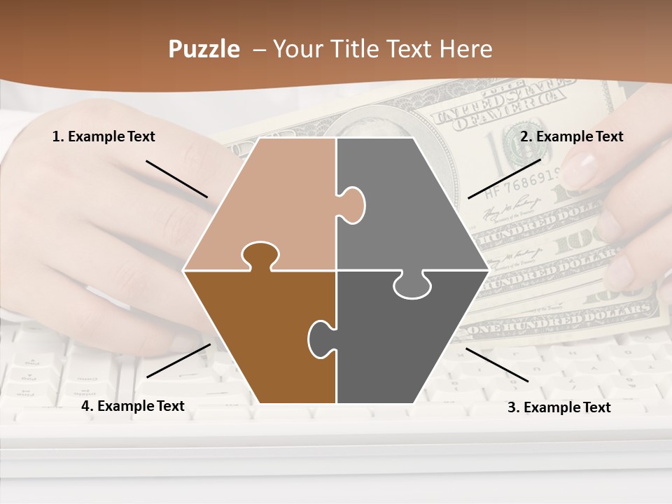 Hand Finger White Background PowerPoint Template