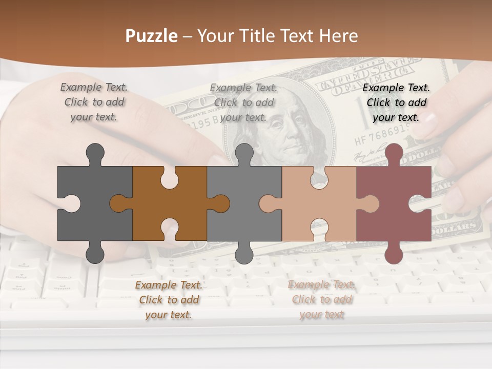 Hand Finger White Background PowerPoint Template