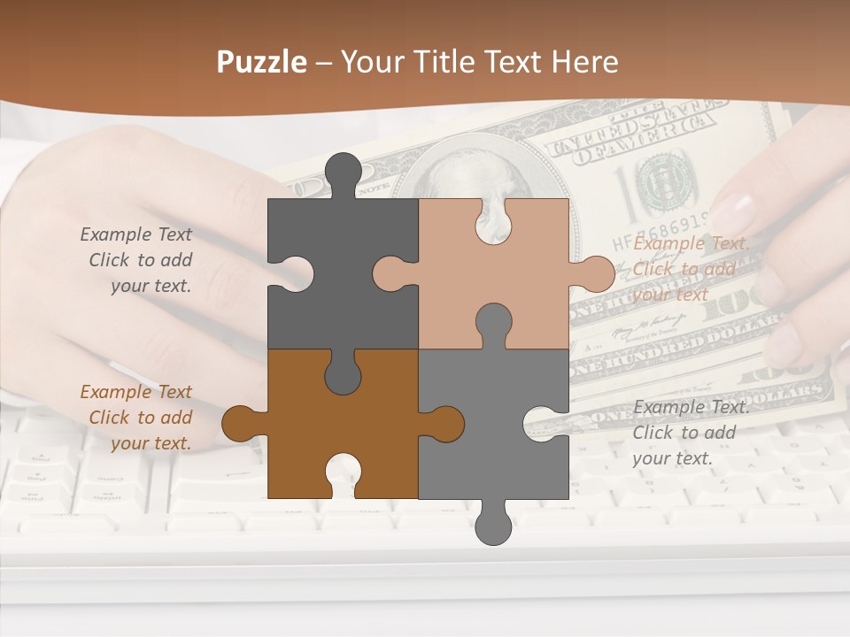 Hand Finger White Background PowerPoint Template