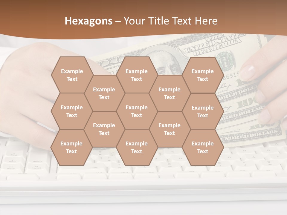 Hand Finger White Background PowerPoint Template