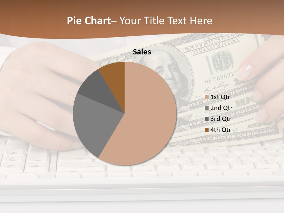 Hand Finger White Background PowerPoint Template