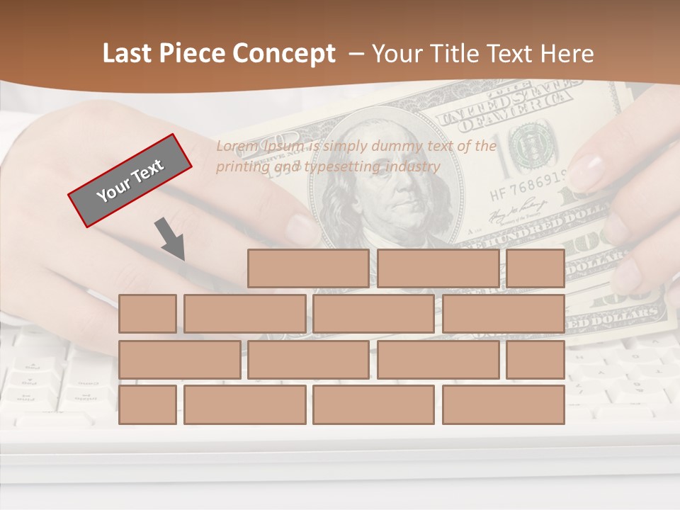 Hand Finger White Background PowerPoint Template