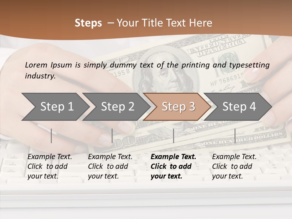 Hand Finger White Background PowerPoint Template