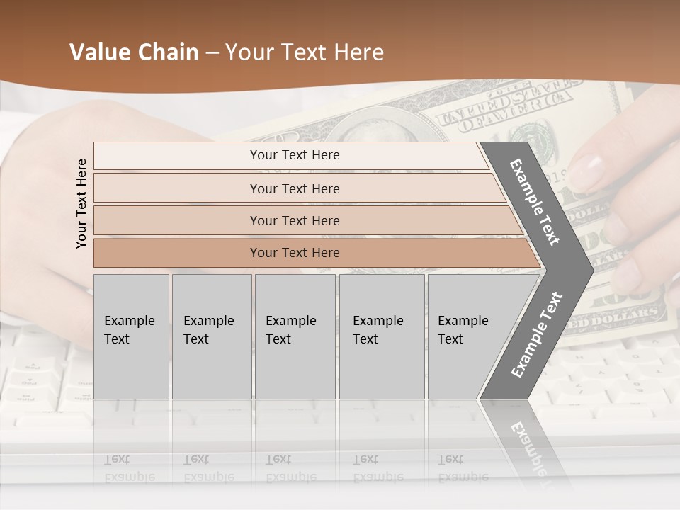Hand Finger White Background PowerPoint Template
