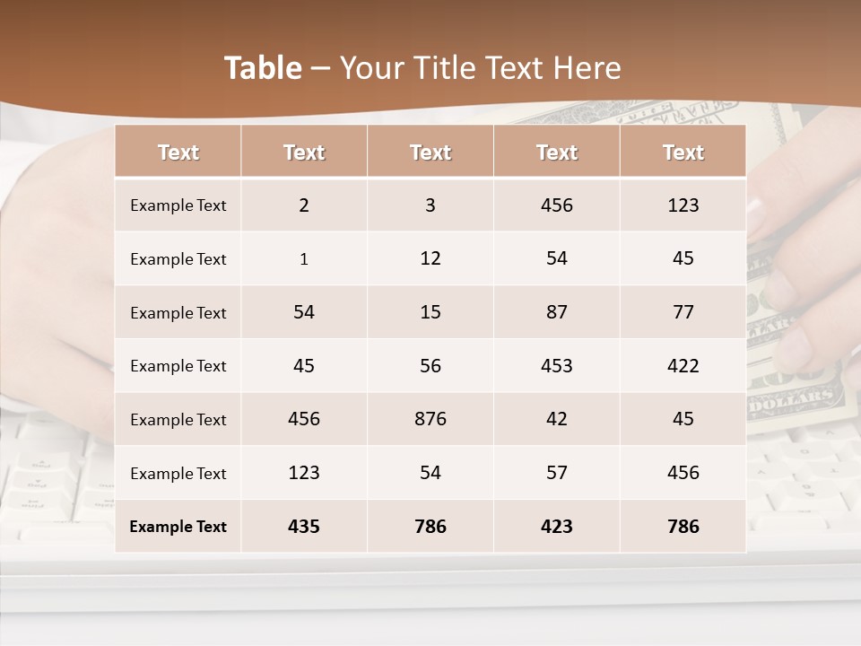 Hand Finger White Background PowerPoint Template