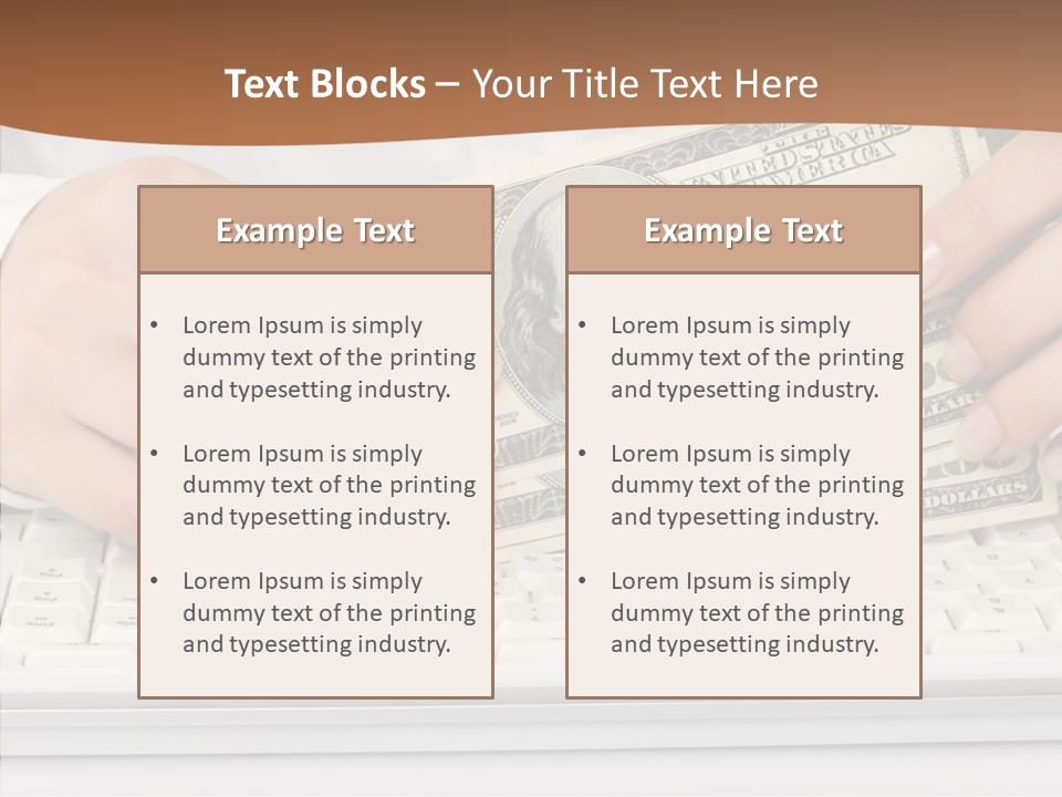 Hand Finger White Background PowerPoint Template