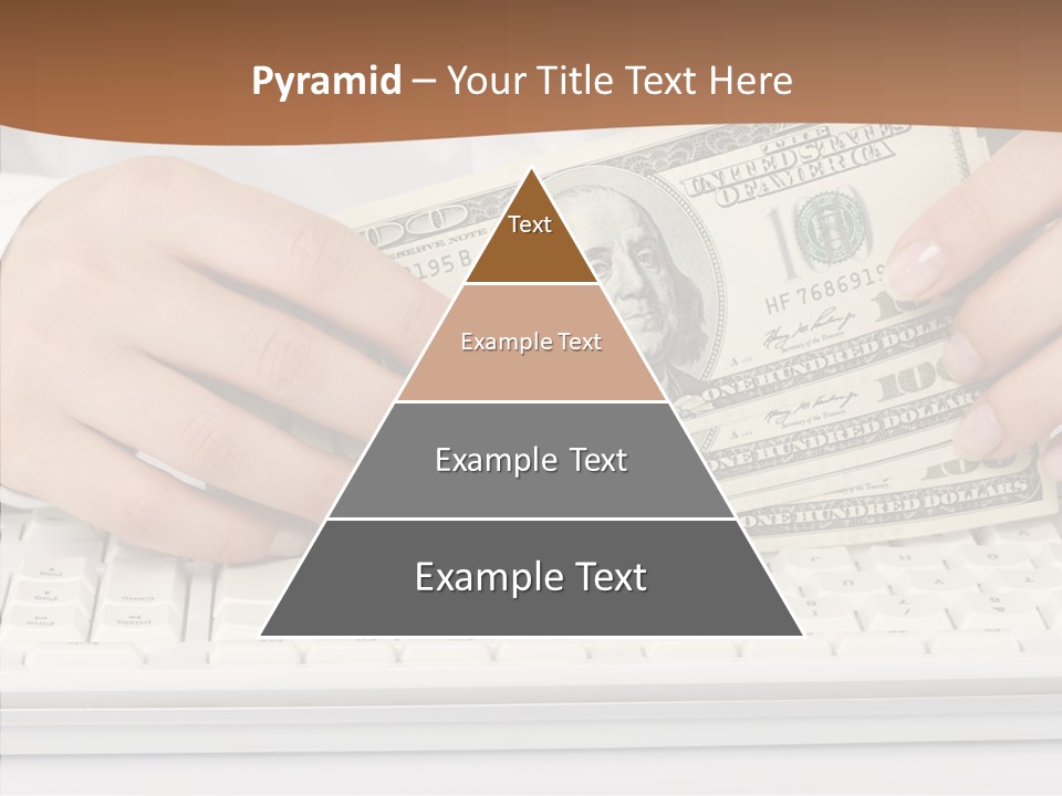 Hand Finger White Background PowerPoint Template