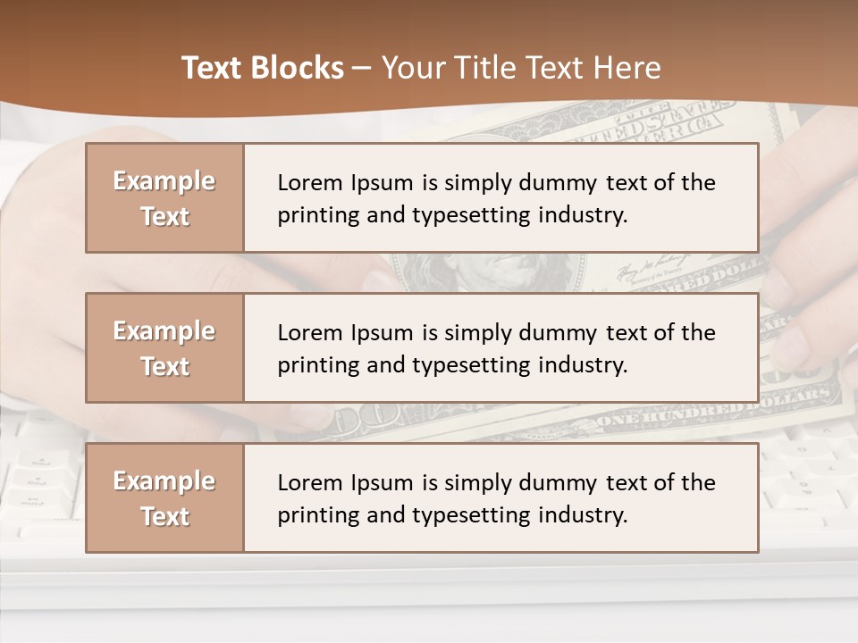 Hand Finger White Background PowerPoint Template