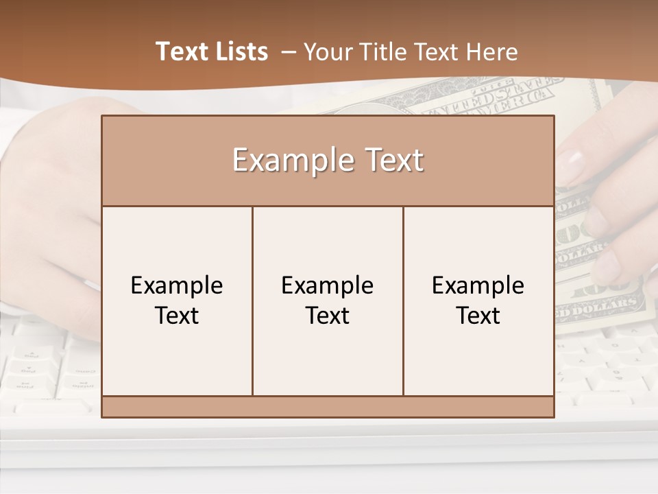 Hand Finger White Background PowerPoint Template