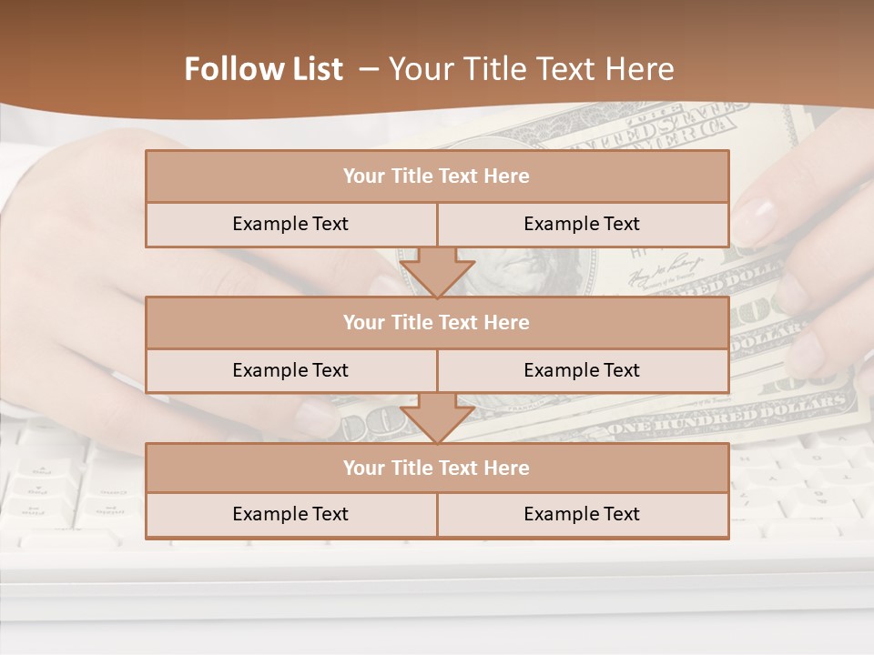 Hand Finger White Background PowerPoint Template