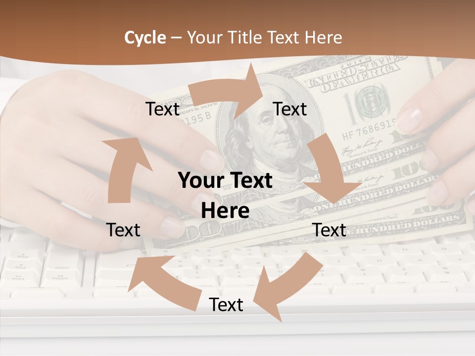 Hand Finger White Background PowerPoint Template