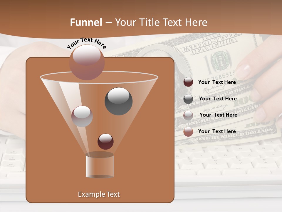 Hand Finger White Background PowerPoint Template