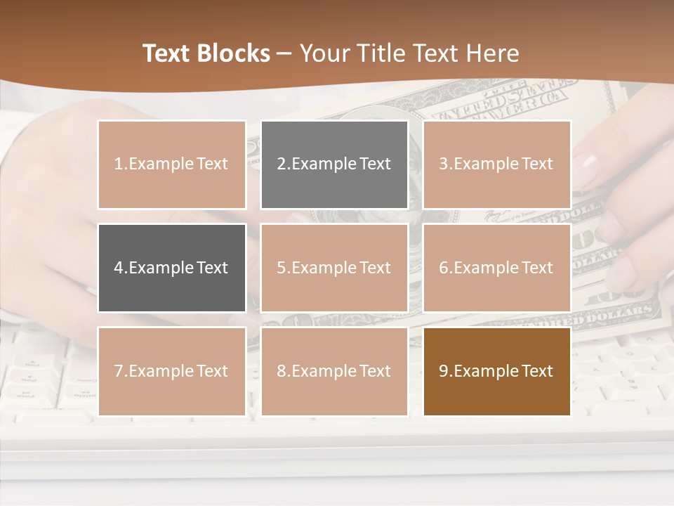 Hand Finger White Background PowerPoint Template