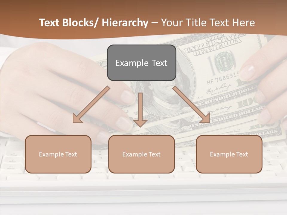 Hand Finger White Background PowerPoint Template