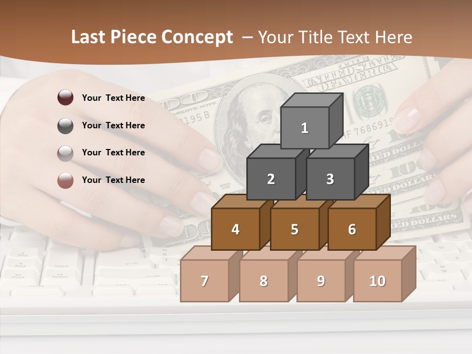 Hand Finger White Background PowerPoint Template