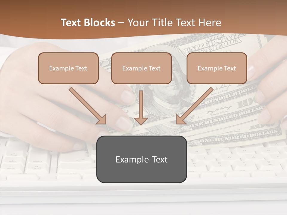 Hand Finger White Background PowerPoint Template