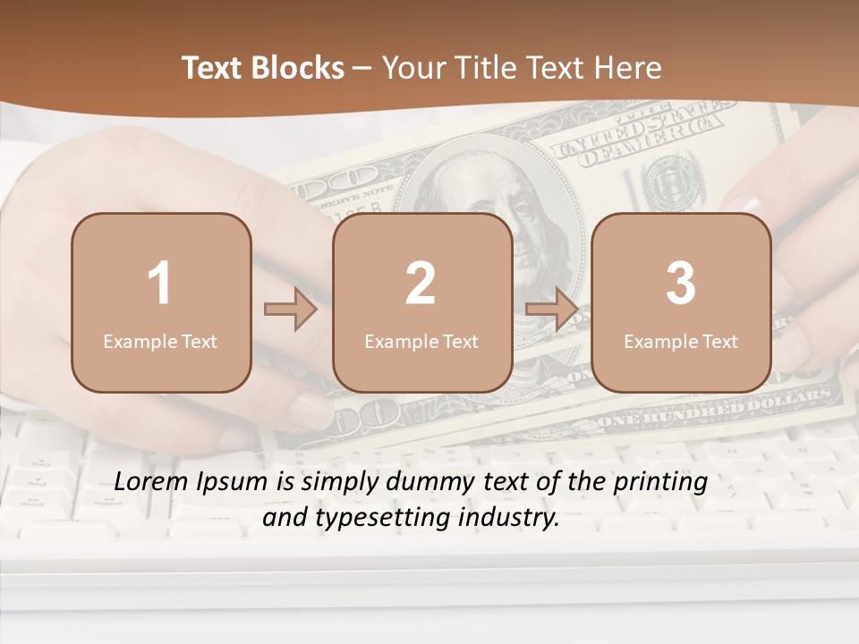 Hand Finger White Background PowerPoint Template