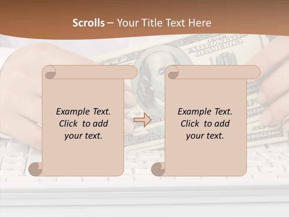 Hand Finger White Background PowerPoint Template