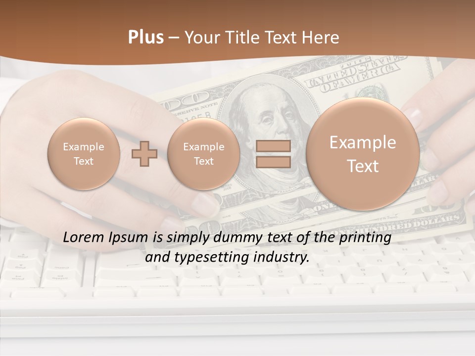 Hand Finger White Background PowerPoint Template