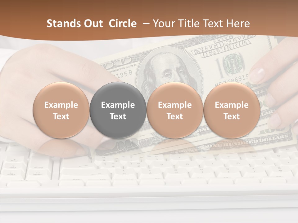 Hand Finger White Background PowerPoint Template