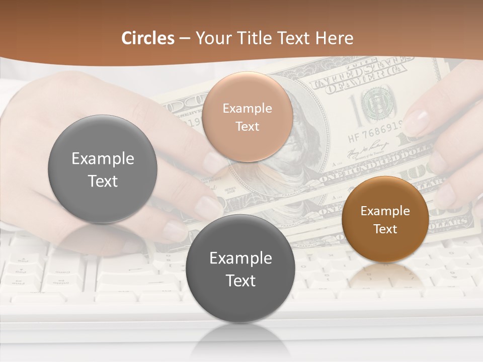 Hand Finger White Background PowerPoint Template