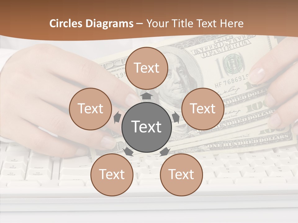 Hand Finger White Background PowerPoint Template