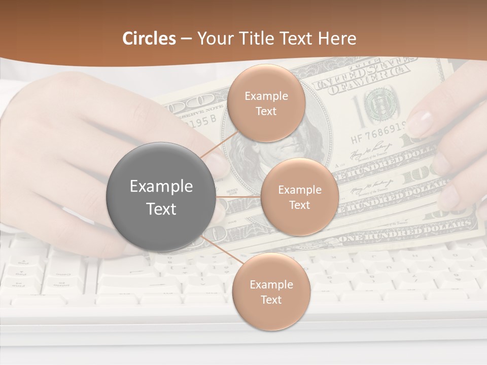 Hand Finger White Background PowerPoint Template