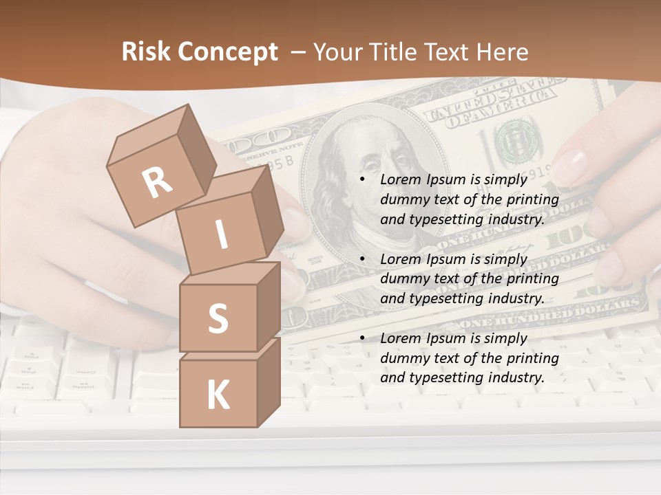 Hand Finger White Background PowerPoint Template