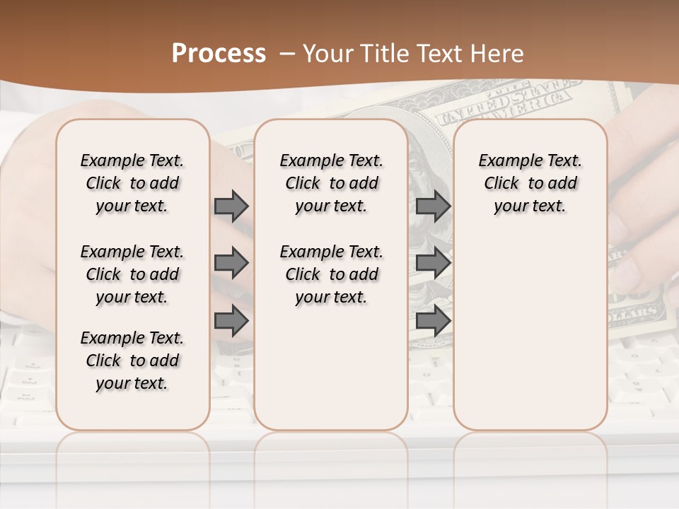 Hand Finger White Background PowerPoint Template