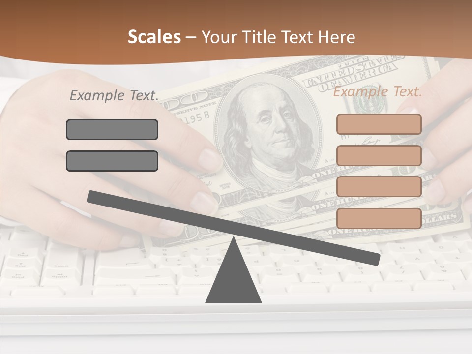 Hand Finger White Background PowerPoint Template