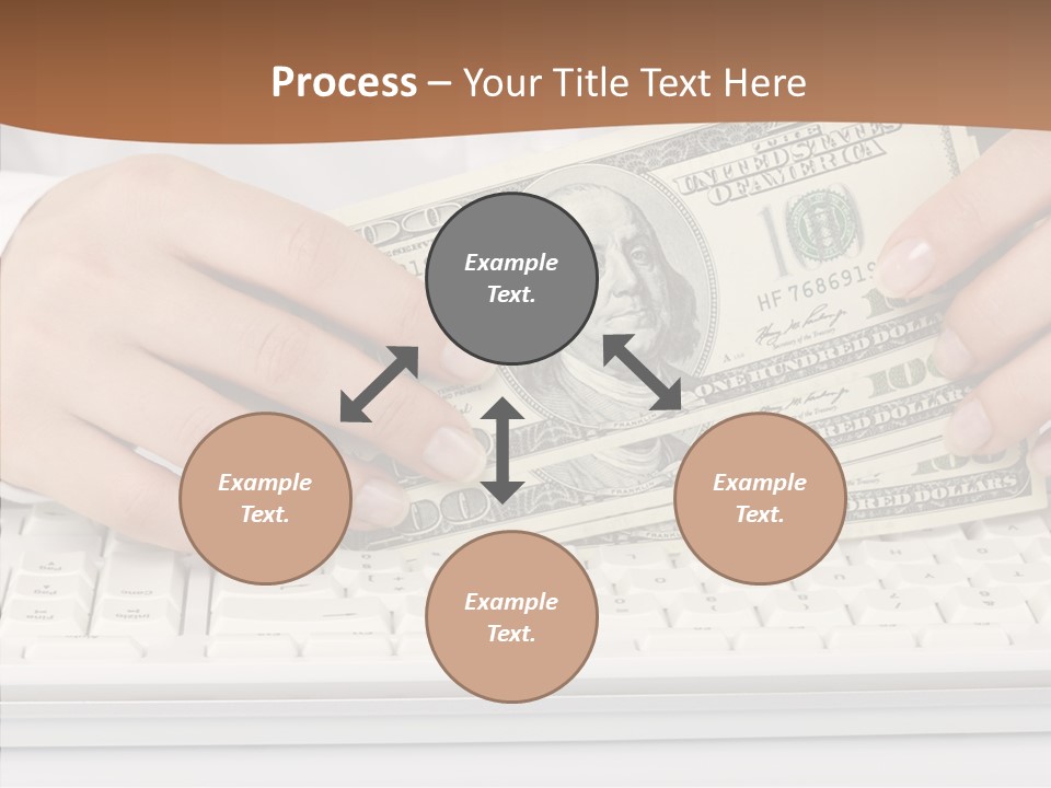 Hand Finger White Background PowerPoint Template