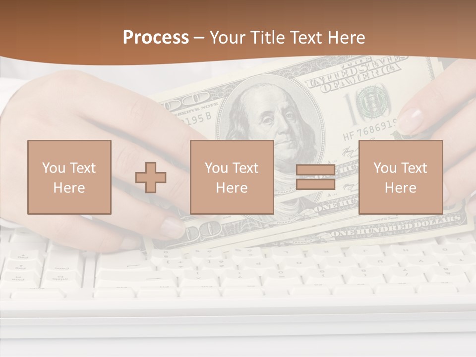 Hand Finger White Background PowerPoint Template