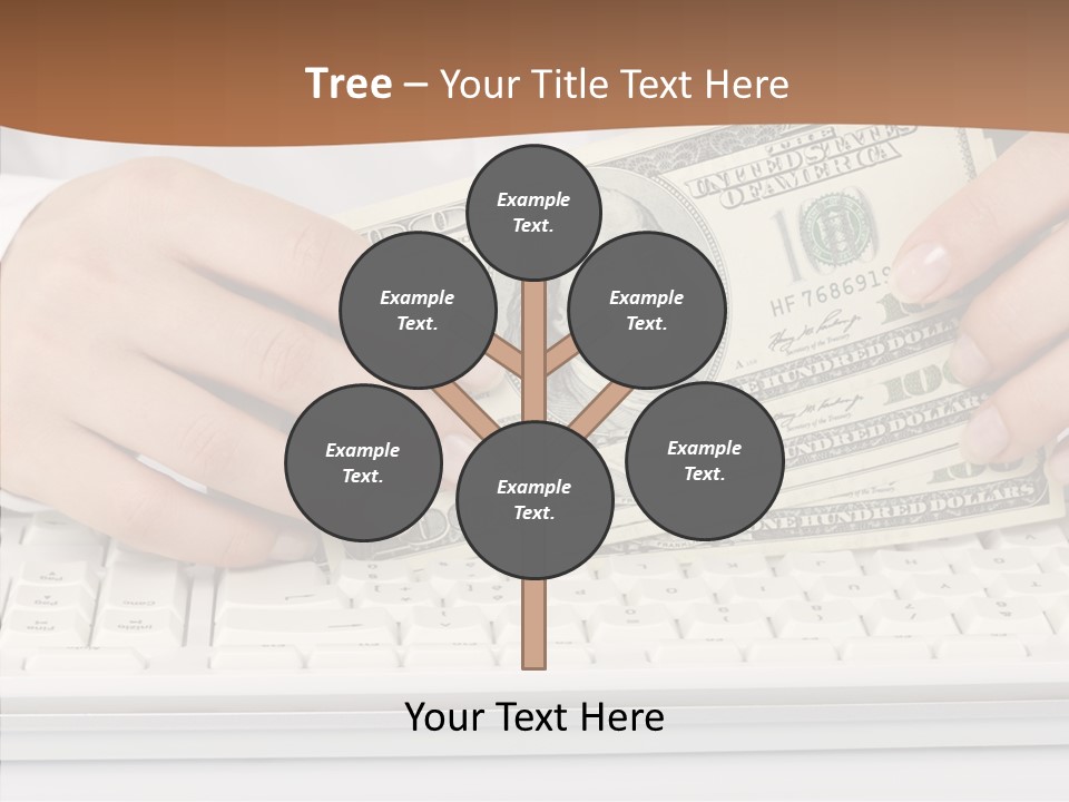 Hand Finger White Background PowerPoint Template