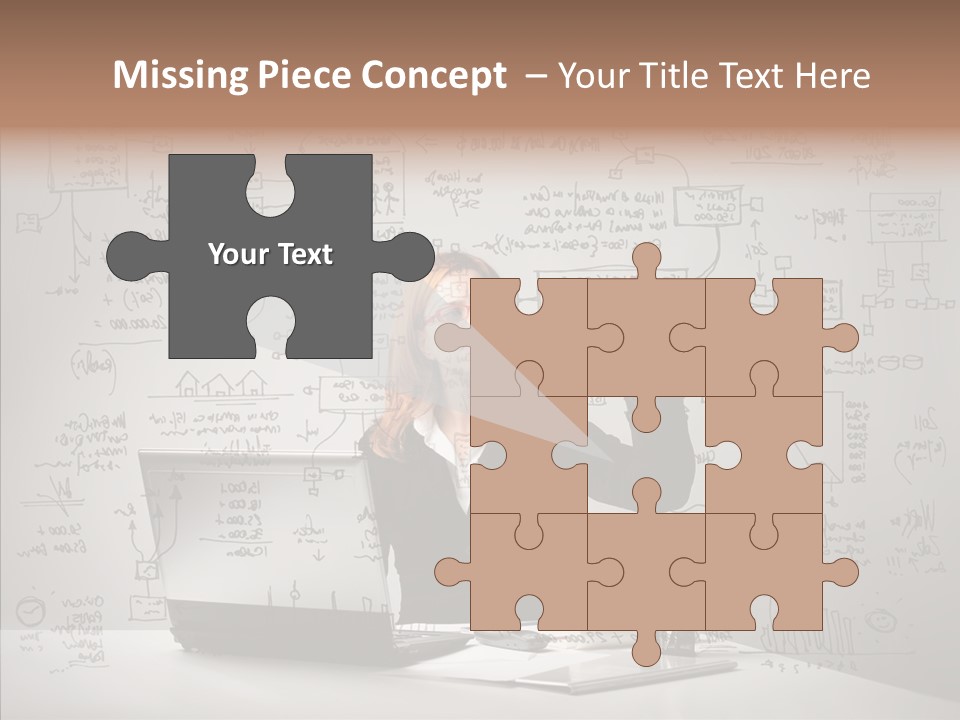 Female Closeup Close Up PowerPoint Template