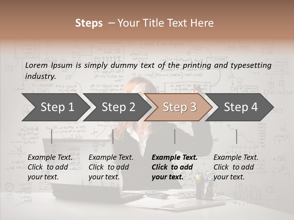 Female Closeup Close Up PowerPoint Template