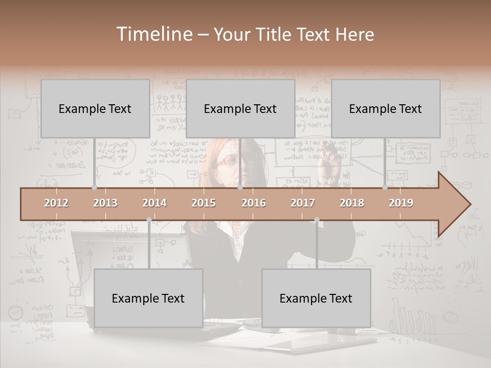 Female Closeup Close Up PowerPoint Template
