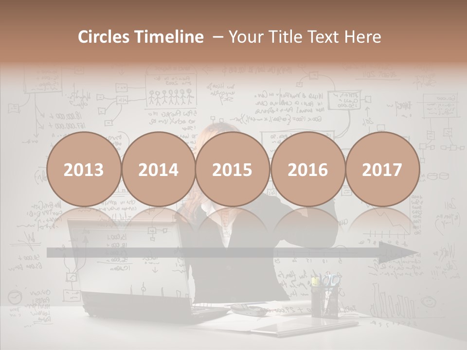 Female Closeup Close Up PowerPoint Template