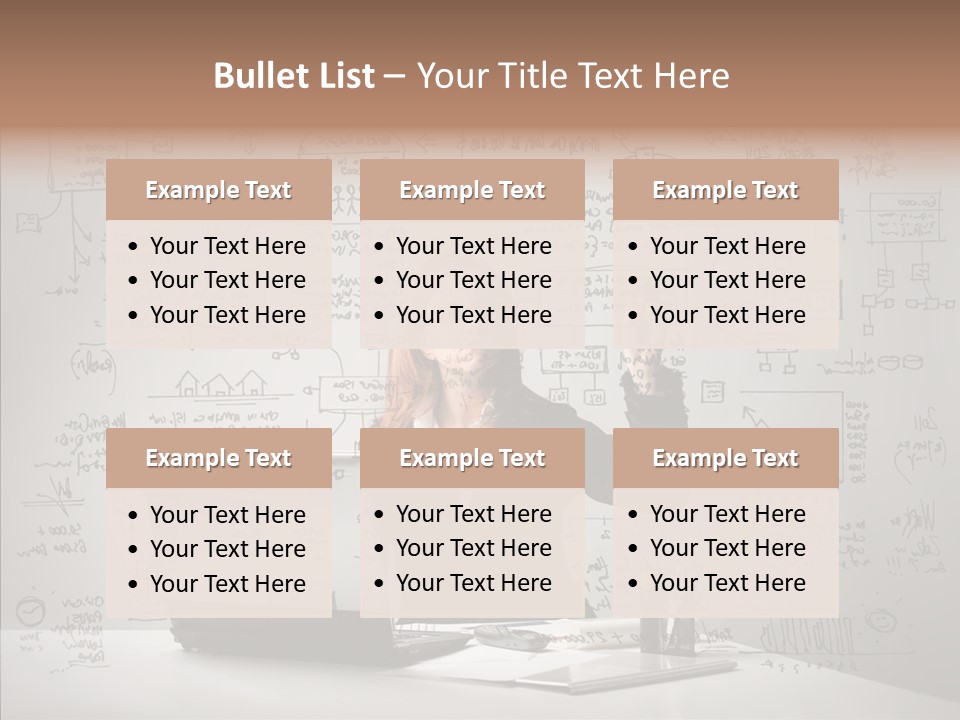 Female Closeup Close Up PowerPoint Template