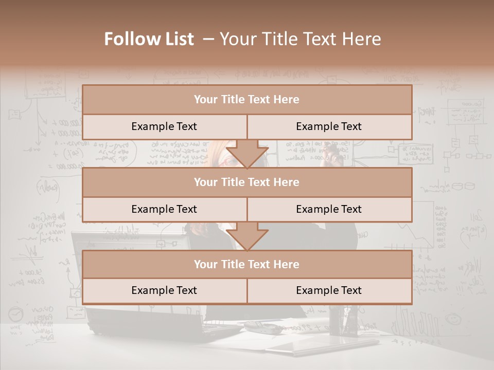 Female Closeup Close Up PowerPoint Template