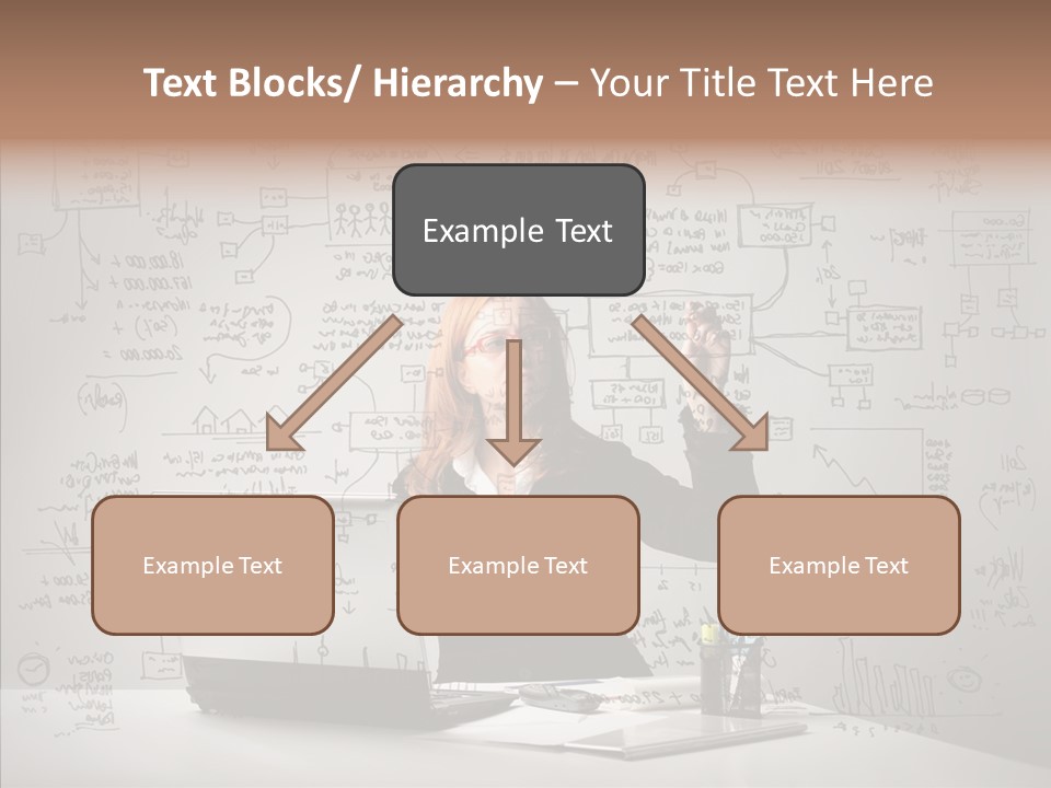 Female Closeup Close Up PowerPoint Template