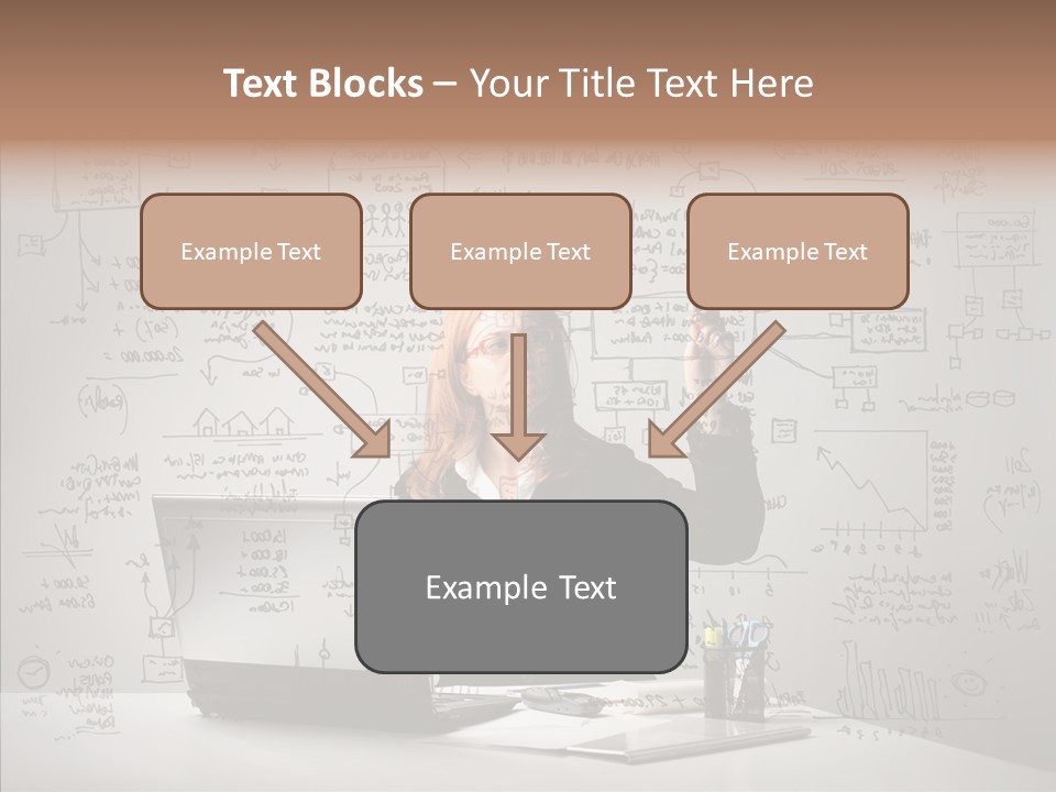 Female Closeup Close Up PowerPoint Template