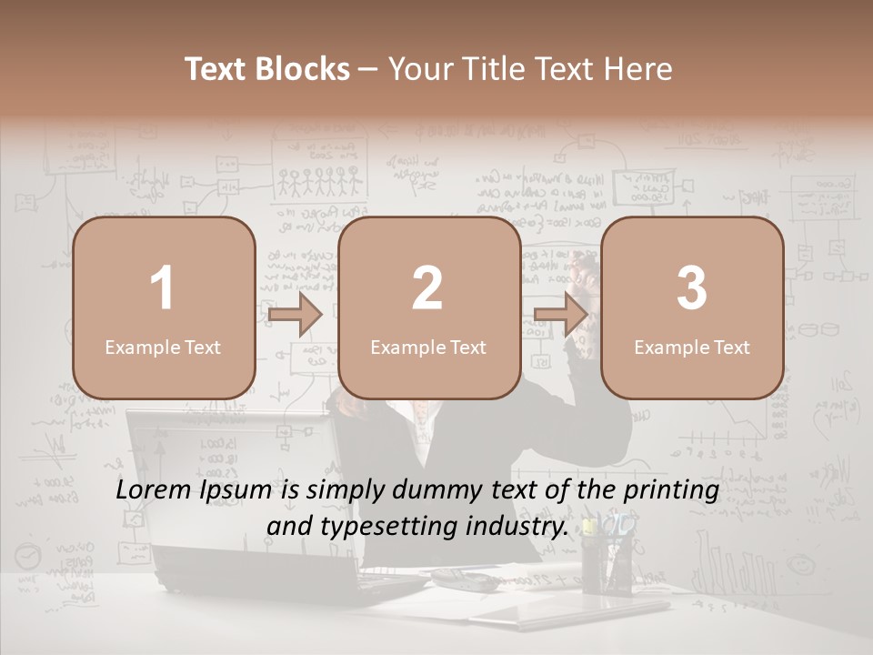 Female Closeup Close Up PowerPoint Template