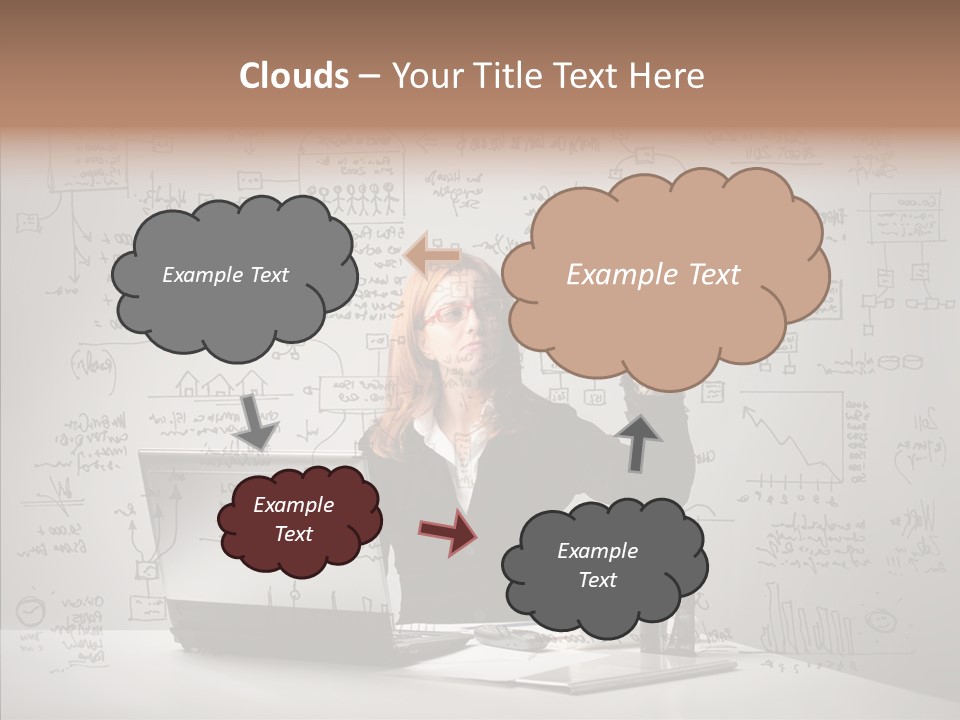 Female Closeup Close Up PowerPoint Template