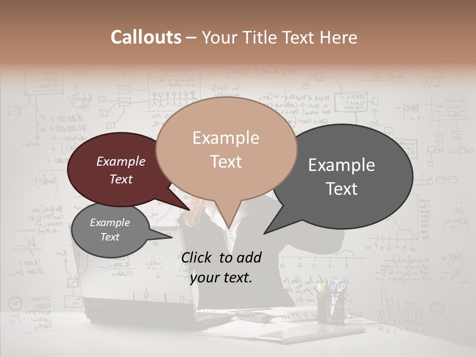 Female Closeup Close Up PowerPoint Template