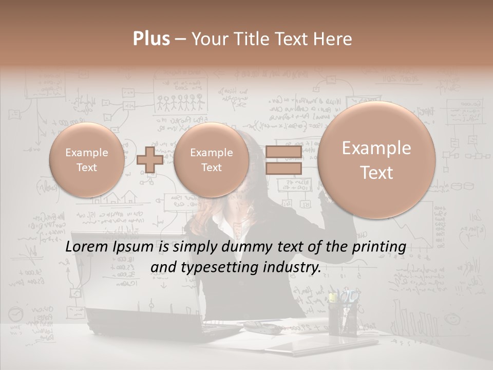 Female Closeup Close Up PowerPoint Template